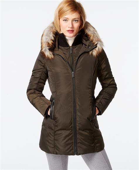 hudson bay jackets michael kors women|michael kors fur coat women.